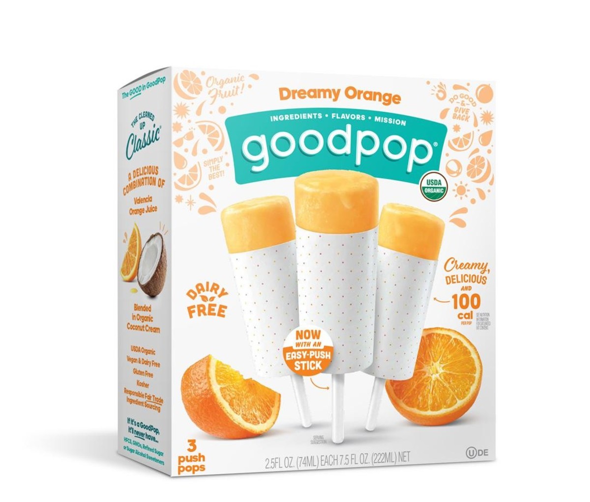 10 Healthier Ice Creams and Frozen Treats to Beat the Summer Heat 6 GoodPop makes it possible to enjoy a delicious summer frozen treat and feel GOOD about it. They don't compromise on ingredients or flavor and their pops utilize clean, plant-based, organic and responsibly sourced ingredients. Ditching artificial sugars, flavors, dyes, dairy, HFCS, and GMOs shouldn’t mean missing out on a refreshing summer treat.
